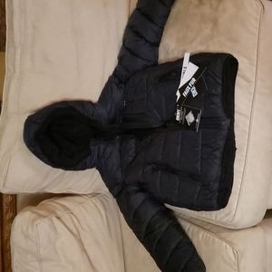 Donna Karen Reversible black girl's coat.